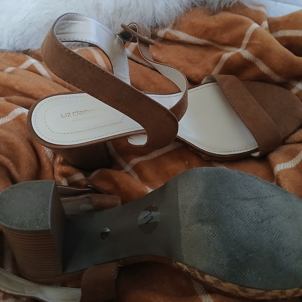 Liz Claiborne Tan Heeled Sandals